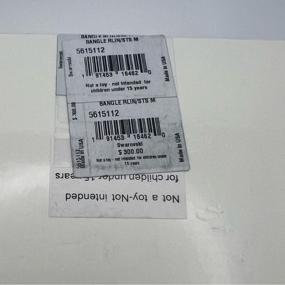 Swarovski Lucent Pink Pear Crystal Bangle – Rhodium Plated NIB (Medium) - Picture 14 of 16